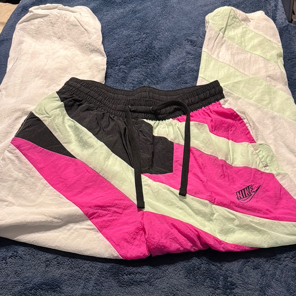 Exclusive Retro Nike Throwback 1992 Woven Windbreaker Basketball Pants Size L